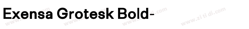 Exensa Grotesk Bold字体转换